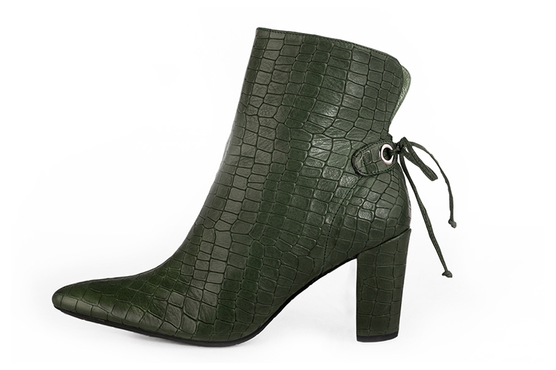 Bottines discount vert bouteille